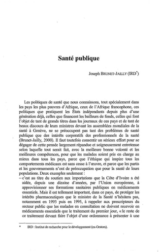 479 Brunet Jailly 2002 Santé publiq