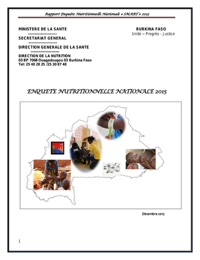 100 Min santé 2015 Enquête nutritionnelle nationale 2015 BF